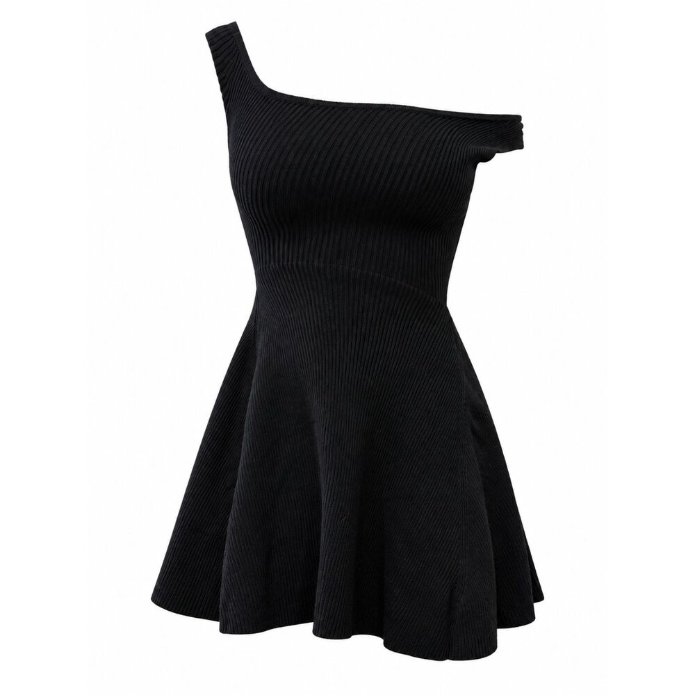 Black Asymmetric Dress